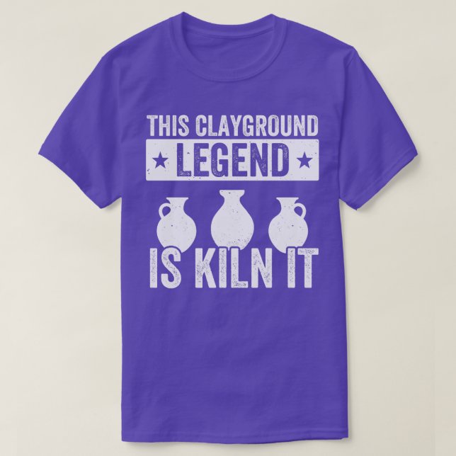 ClaygroundFunny Pottery Potter Clay T-Shirt (Design Front)
