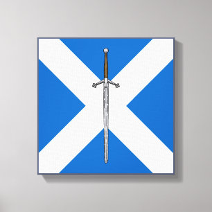 Claymore and Saltire Canvas Print