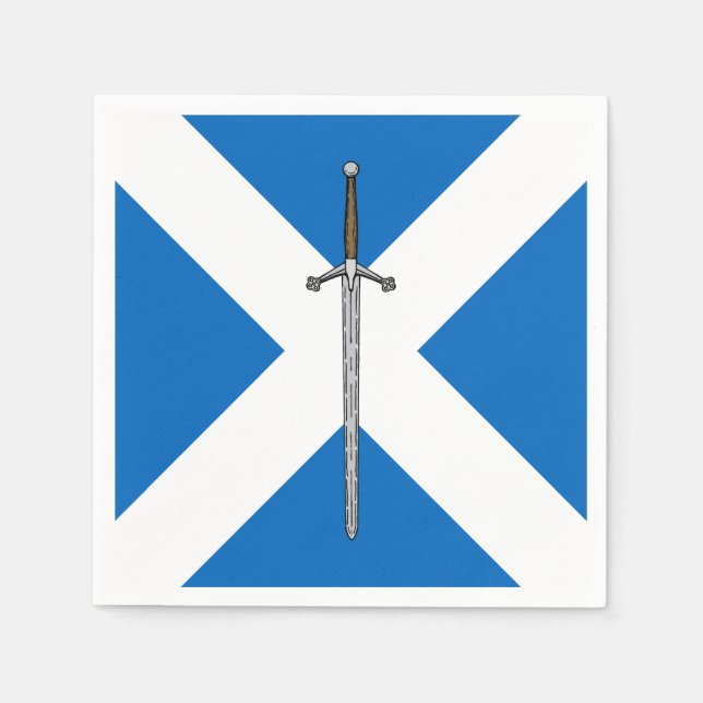Claymore and Saltire Napkin (Front)