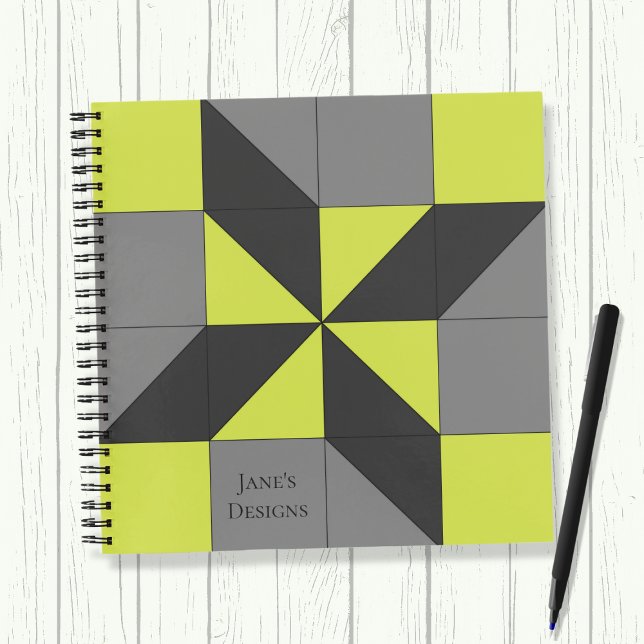 Clay's Choice Quilt Block Quilters Spiral Notebook (Creator Uploaded)