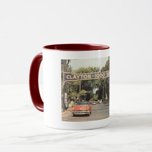 Clayton Thousand Islands NY, 1959 Vintage Style Mug (Front Left)