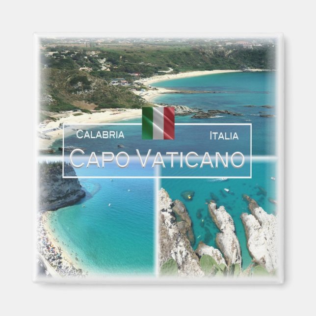 CLB015 CAPO VATICANO, Calabria, Italy, Fridge Magnet (Front)