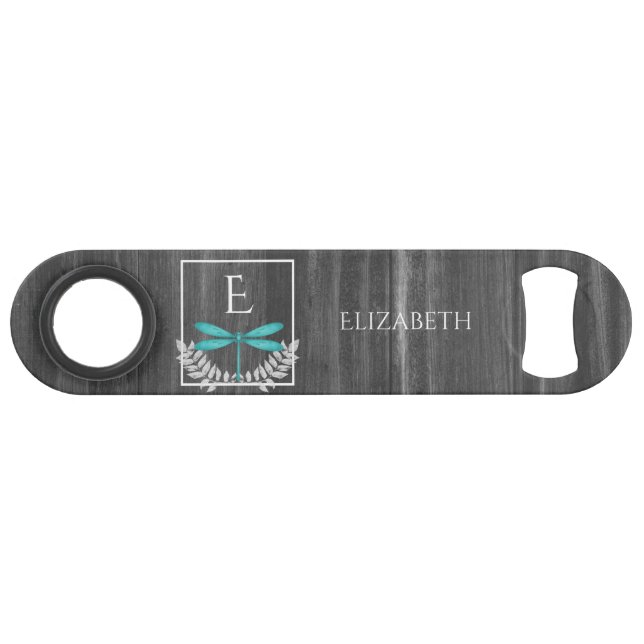 Clé de barre personnalisée turquoise Dragonfly Rus (Devant (Horizontal))