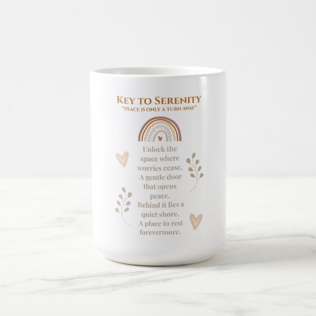 Clé de la Mug Boho Serenity - Inspiration Bohème (Centre)