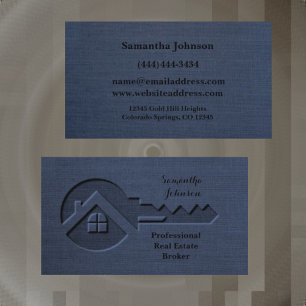 Clé de luxe Sapphire Blue Carte de visite immobili