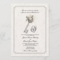 Clé De Mes Invitations De Mariage Coeur