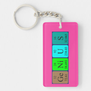 Clé de nom de table périodique du génie