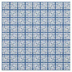 Clé géométrique tribal tissu à motif carré blanc