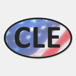 CLE Oval Sticker