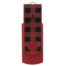 Lecteur flash USB pivotant Plaid Holiday