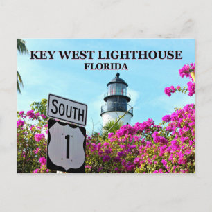 Clé West Lighthouse, Floride Carte postale
