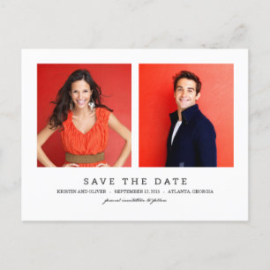 CLEAN 2 Photos Enregistrer La Date Carte Postale