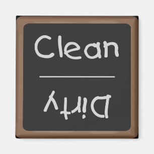 Clean and Dirty Dishes Chalkboard Magnet