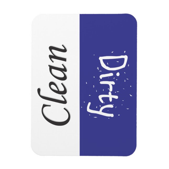 Clean and Dirty Dishwashing Magnet (Vertical)