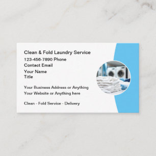 Clean And Fold Laundry Delivery Appointment Card