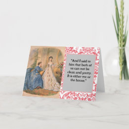 "Clean and Pretty" Snarky Greeting Card