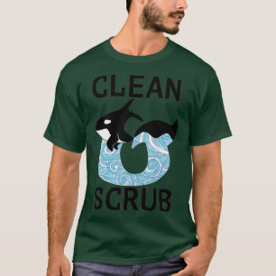 Clean and Scrub of the CampS Union Killer Whale Ta T-Shirt