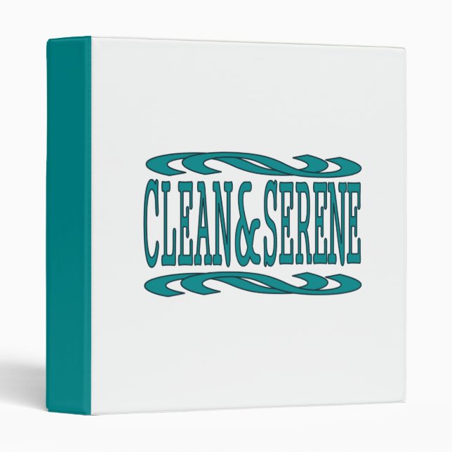 Clean and Serene Inspirational Recovery Quote Binder (Front/Spine)
