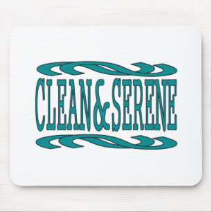 Clean and Serene Inspirational Recovery Quote Mouse Pad