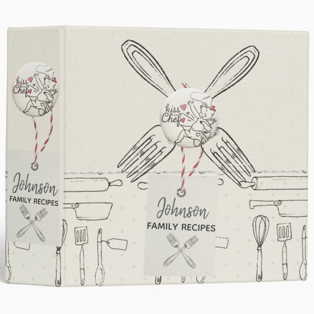 Clean and Simple Recipe Binder (Front/Spine)