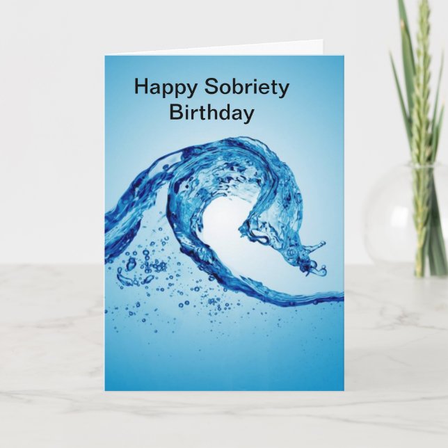 Clean and Sober Card (Front)