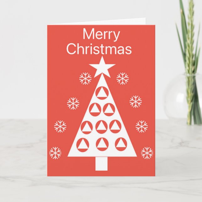 Clean and Sober Christmas card (Front)