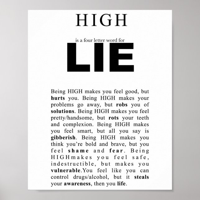 Clean and Sober poster (Front)