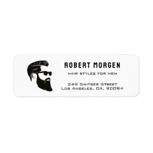 Clean Barbershop Return Address Label