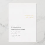 Clean Black and White Modern Wedding Save the Date<br><div class="desc">Modern wedding save the date featuring a simple yet elegant design with serif and script fonts.</div>