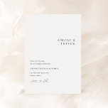 Clean Black and White Modern Wedding Save The Date<br><div class="desc">Modern wedding save the date featuring a simple yet elegant design with serif and script fonts.</div>