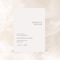 Clean Black and White Modern Wedding