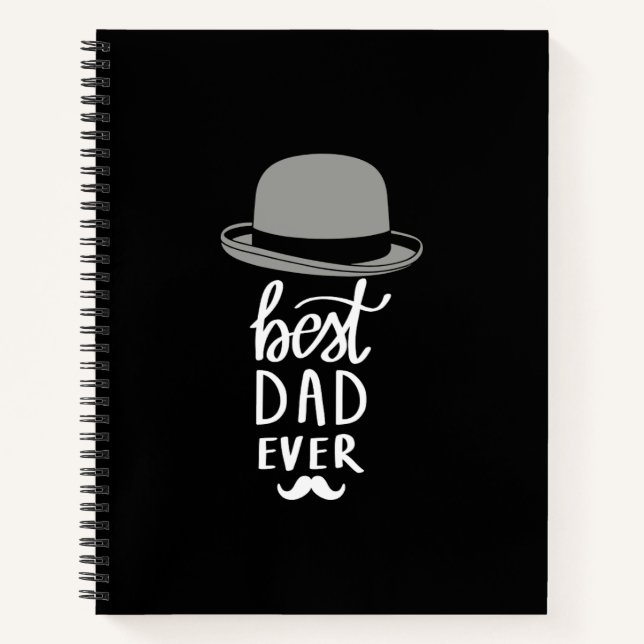 Clean Black & White Vintage Notebook Journal  (Front)