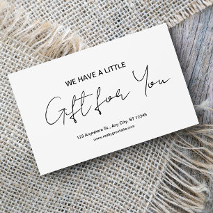 Clean Black & White Voucher Gift Certificate
