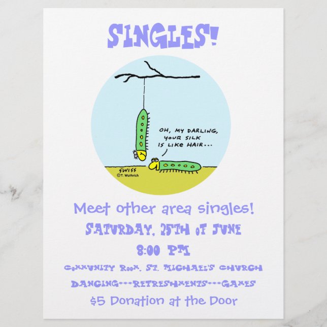 Clean Christian Singles Party Flyer (Front)