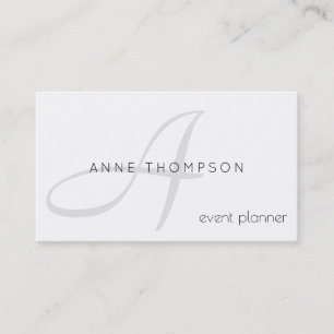 clean & clear profession (event planner) stylish business card
