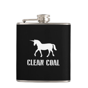 Clean Coal Hip Flask