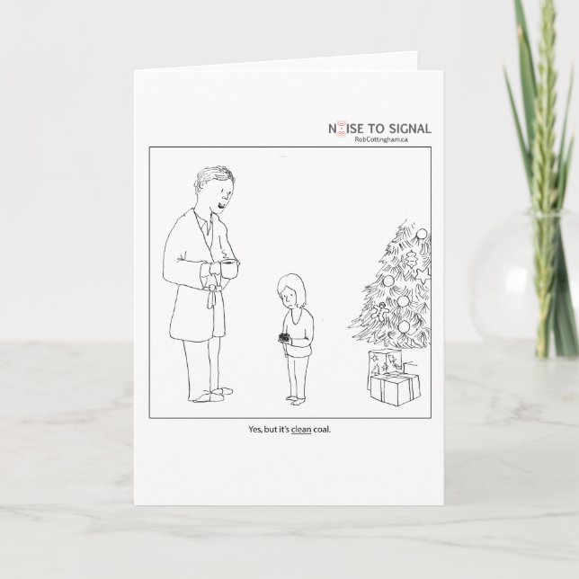"Clean" coal holiday card (Front)