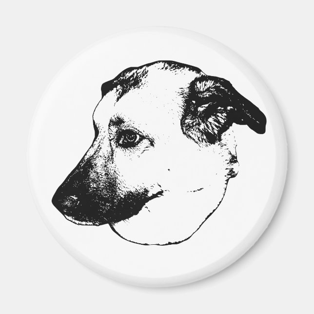 Clean Contrast, Dog Magnet (Front)
