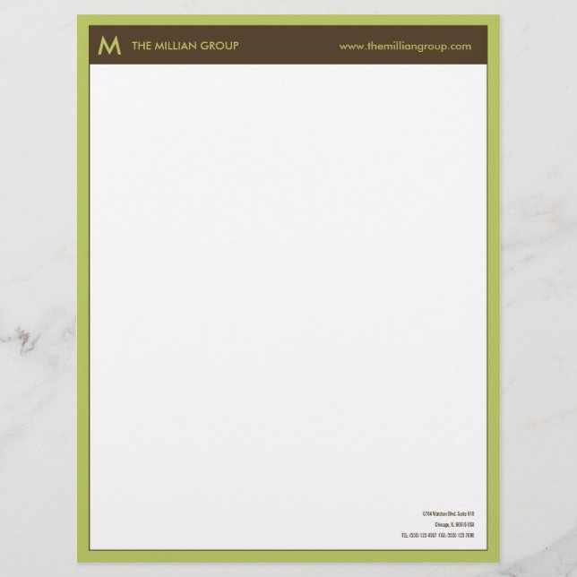 Clean Corporate Letterhead (Front)