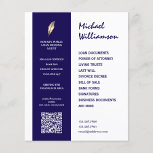 Clean corporate style notary flyer