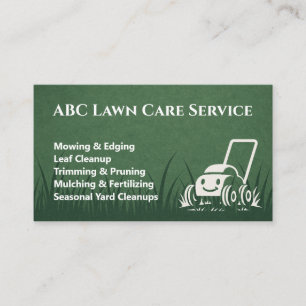 Clean Cut Lawn Care Business Card