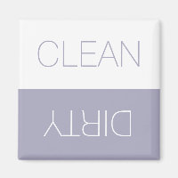 Clean Dirty dishwasher indicator dusty lilac white
