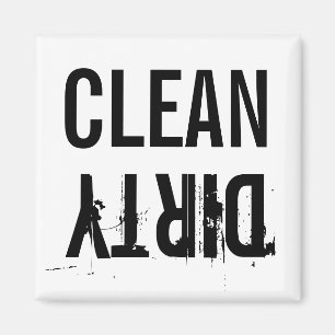 Clean Dirty Dishwasher Kitchen Magnet