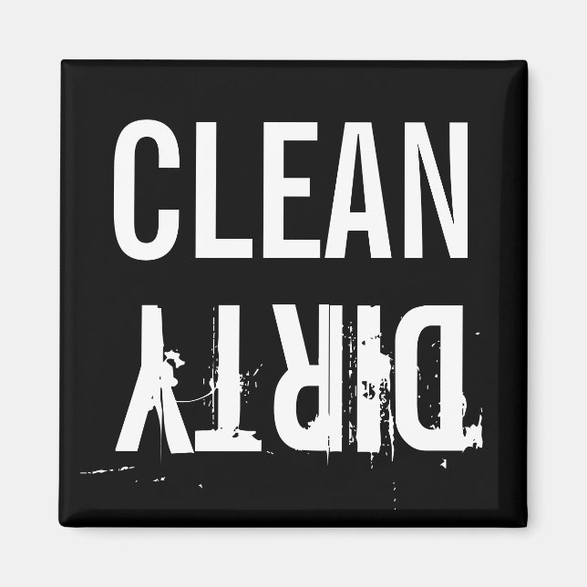 Clean Dirty Dishwasher Kitchen Magnet (Front)