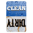Clean & Dirty Dishwasher Large Vinyl Magnet
