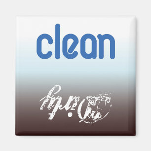 clean/dirty dishwasher/laundry magnet
