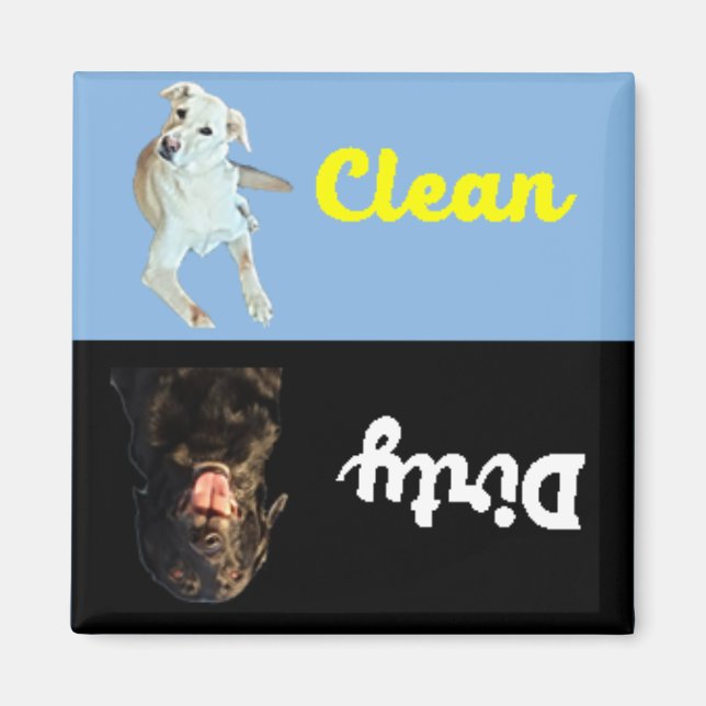 Clean -Dirty Dishwasher Magnet (Front)