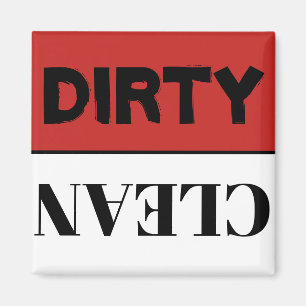 Clean Dirty dishwasher magnet