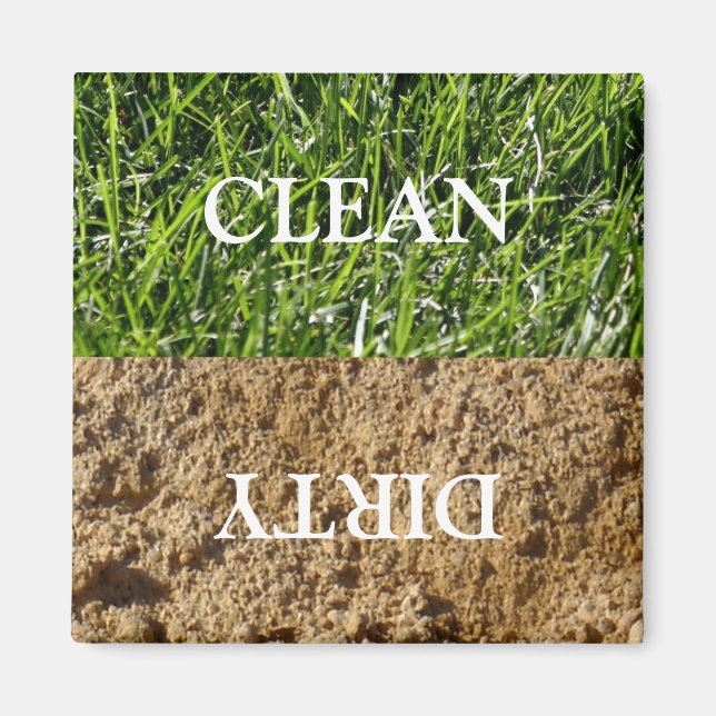 Clean Dirty Dishwasher Magnet (Front)