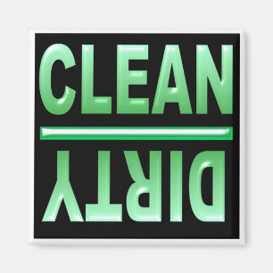 Clean Dirty Dishwasher magnet